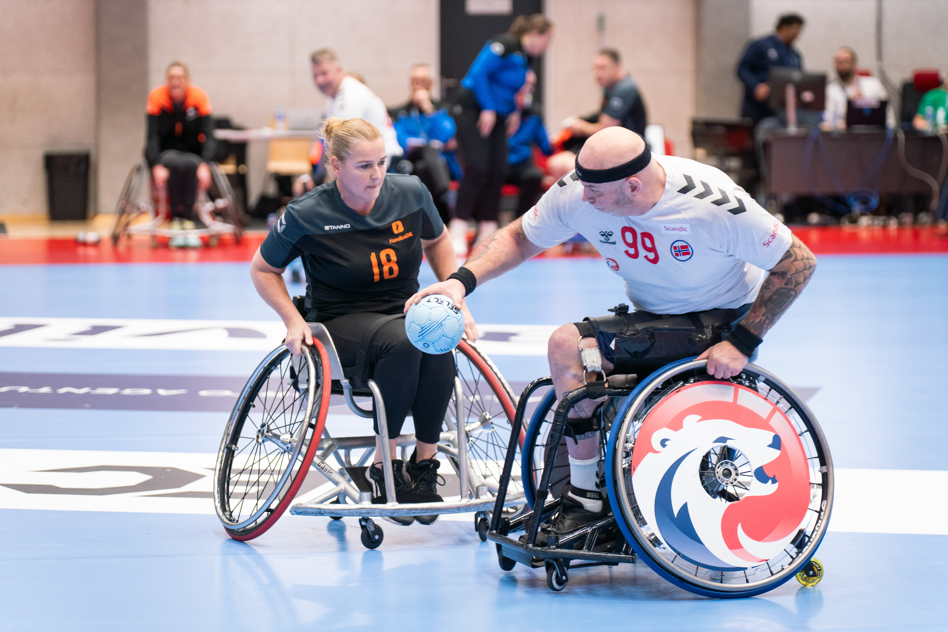 New-style EHF Wheelchair EURO ready for throw-off