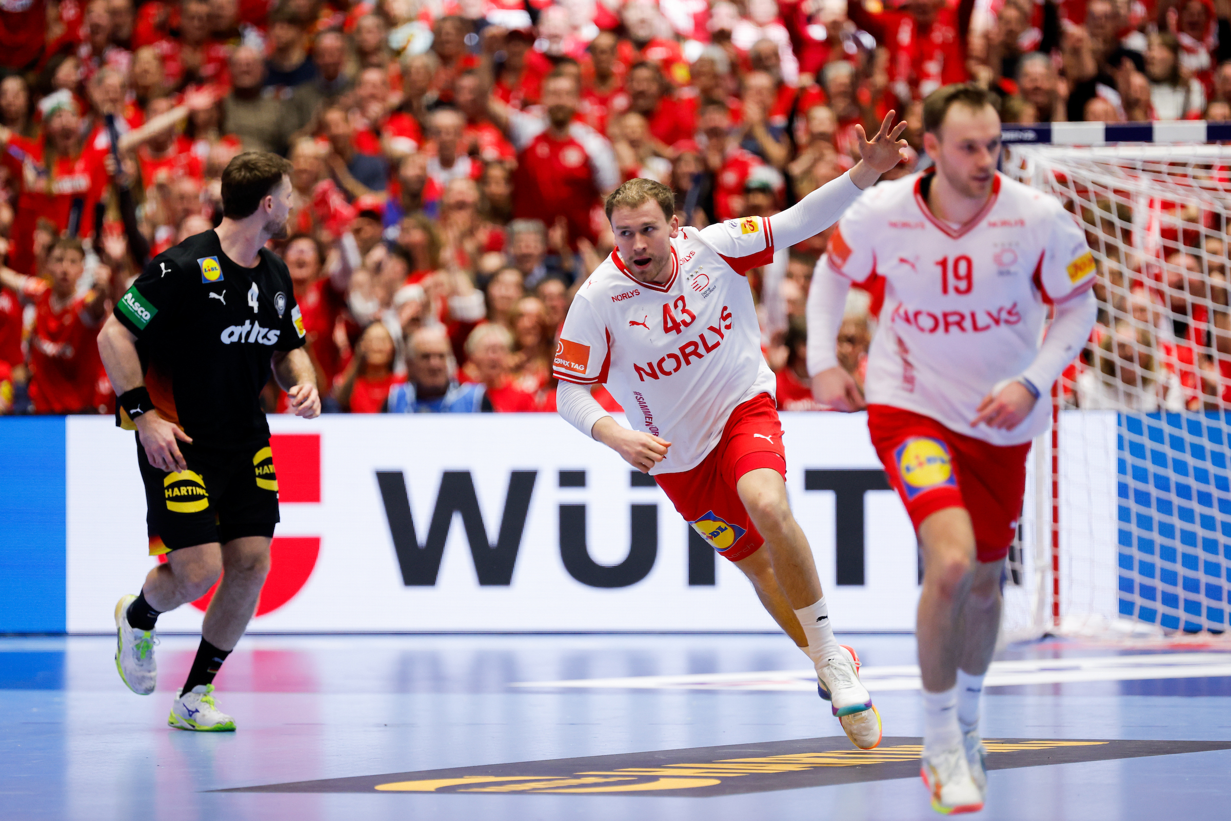 Denmark secure semi-finals after high-octane clash with Germany
