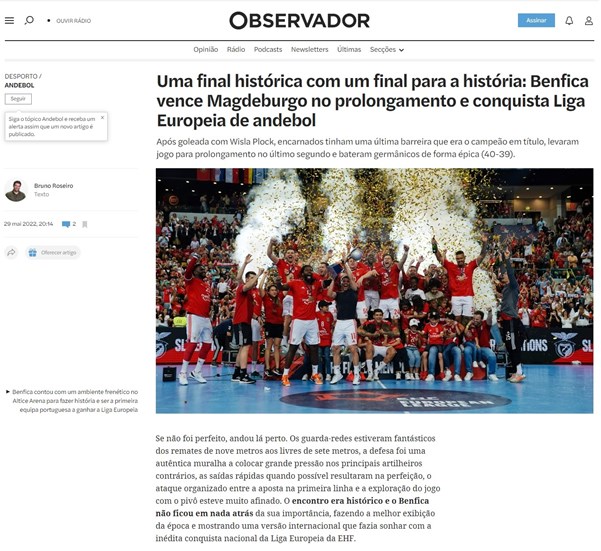 Gigantes! How newspapers cover Benfica's glory
